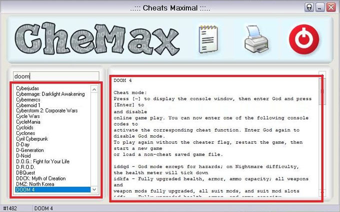 скриншот ЧеМакса для компьютера